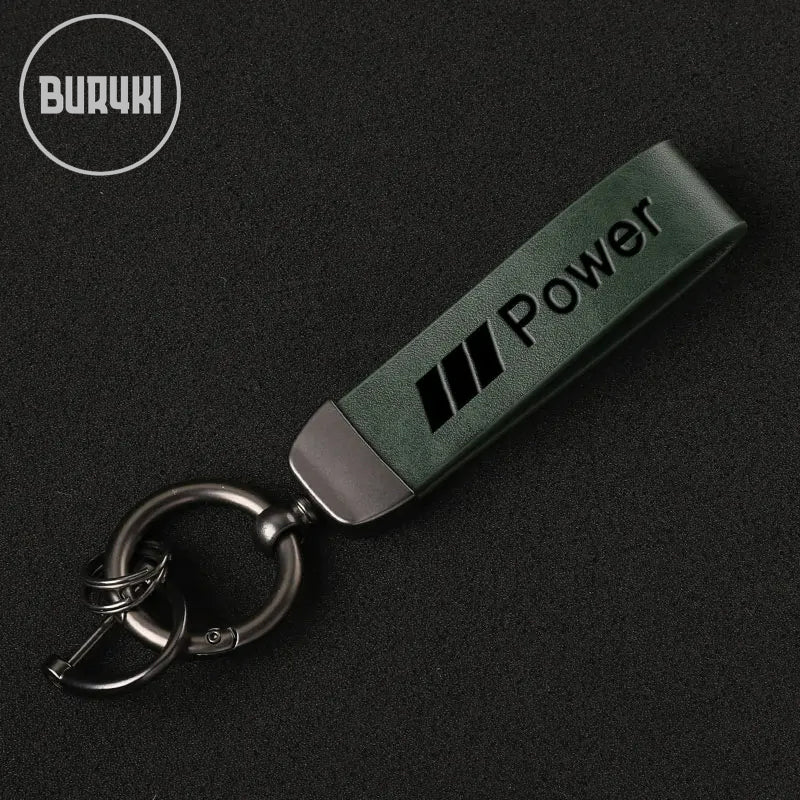 BMW MPower Leather Keychain