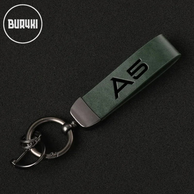 Audi A5 Leather Keychain