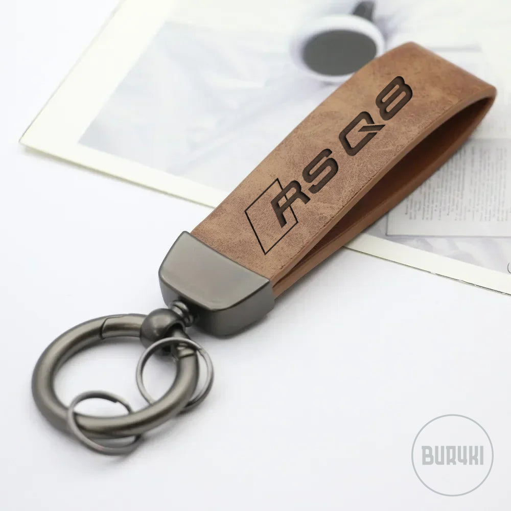 Audi RSQ8 Leather Keychain