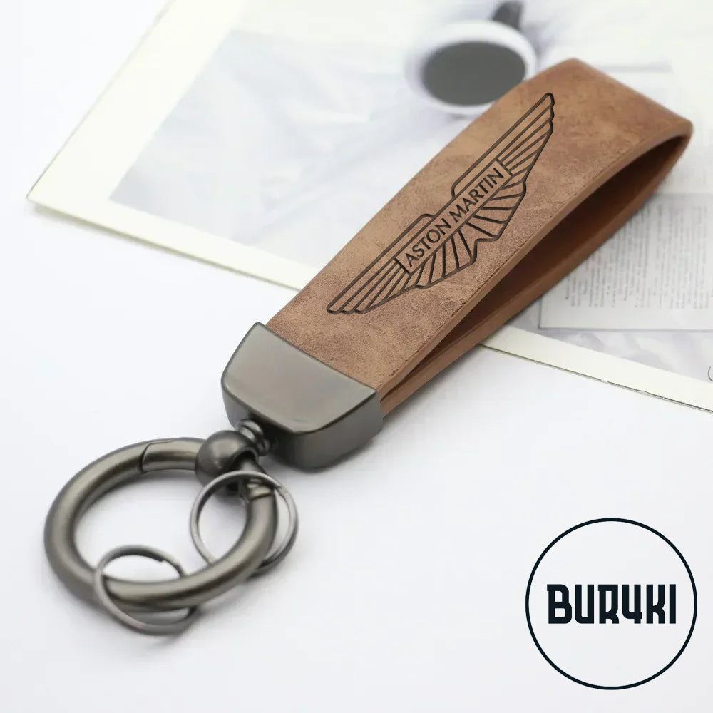 Aston Martin Leather Keychain