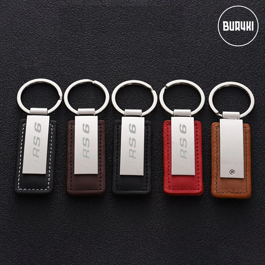 Audi RS6 Leather Keychain