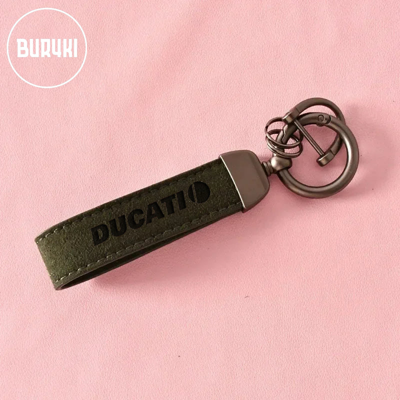 Ducati Leather Keychain