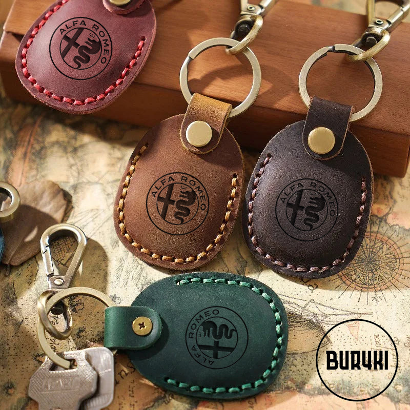 Alfa Romeo Leather Keychain