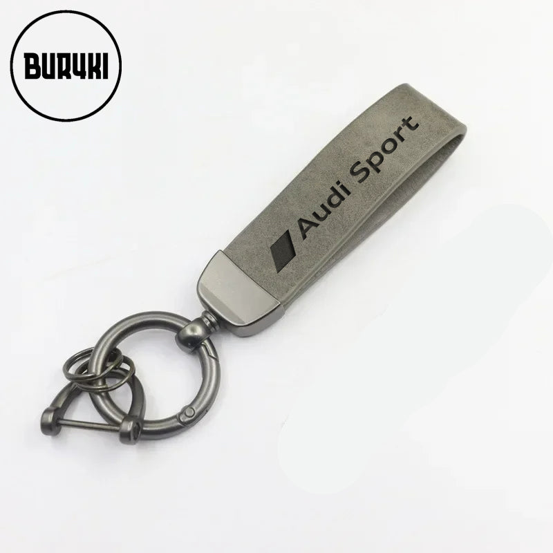 Audi Sport Leather Keychain