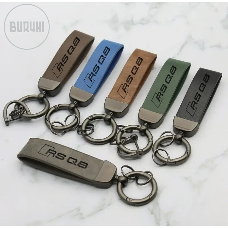 Audi RSQ8 Leather Keychain