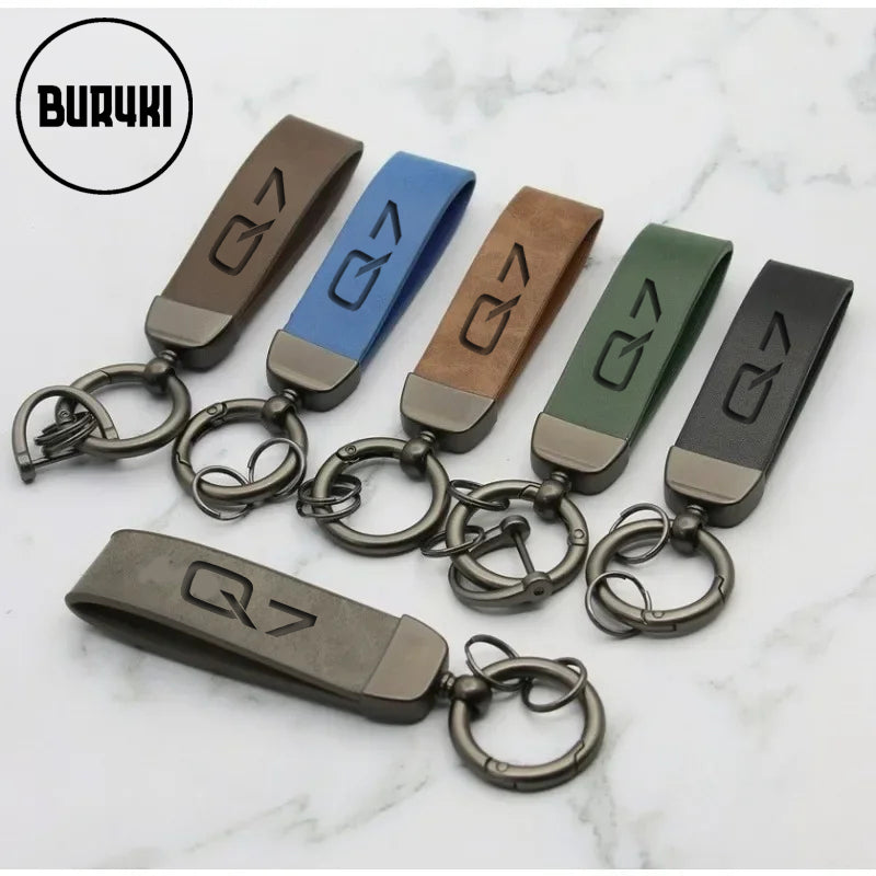 Audi Q7 Leather Keychain