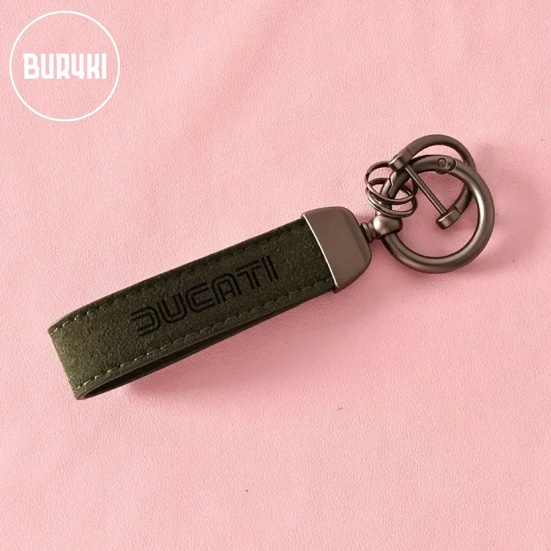 Ducati Leather Keychain