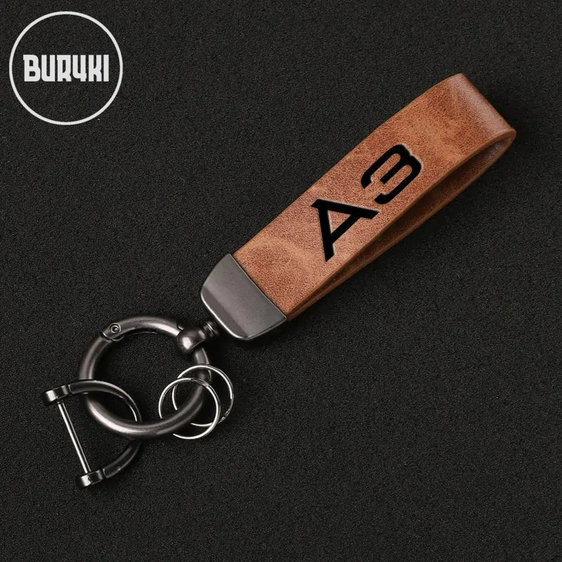 Audi A3 Leather Keychain