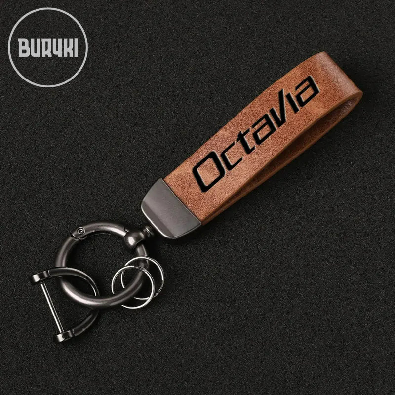 Škoda Octavia Leather Keychain