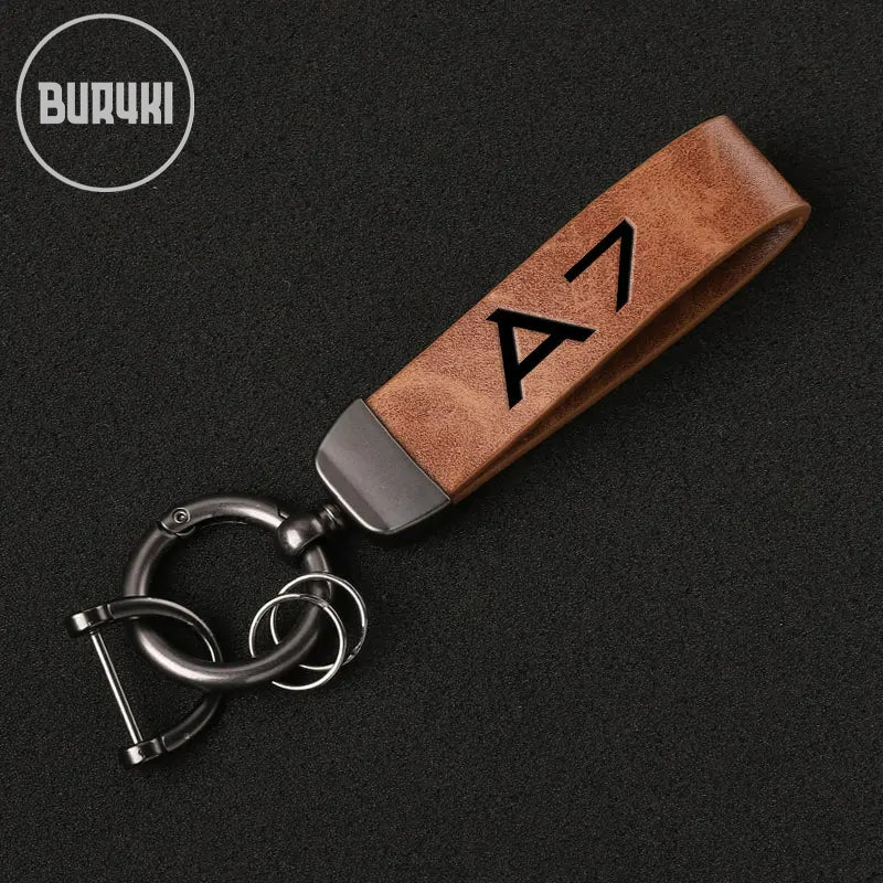 Audi A7 Leather Keychain