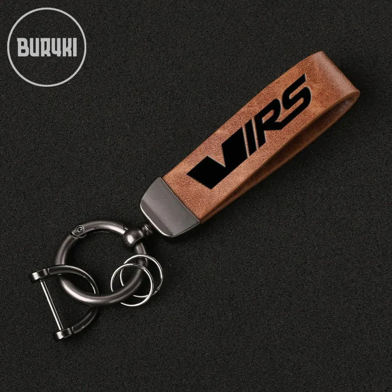 Škoda RS Leather Keychain