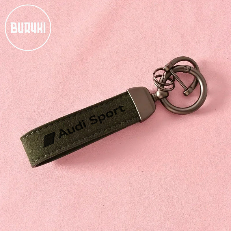 Audi Sport Leather Keychain