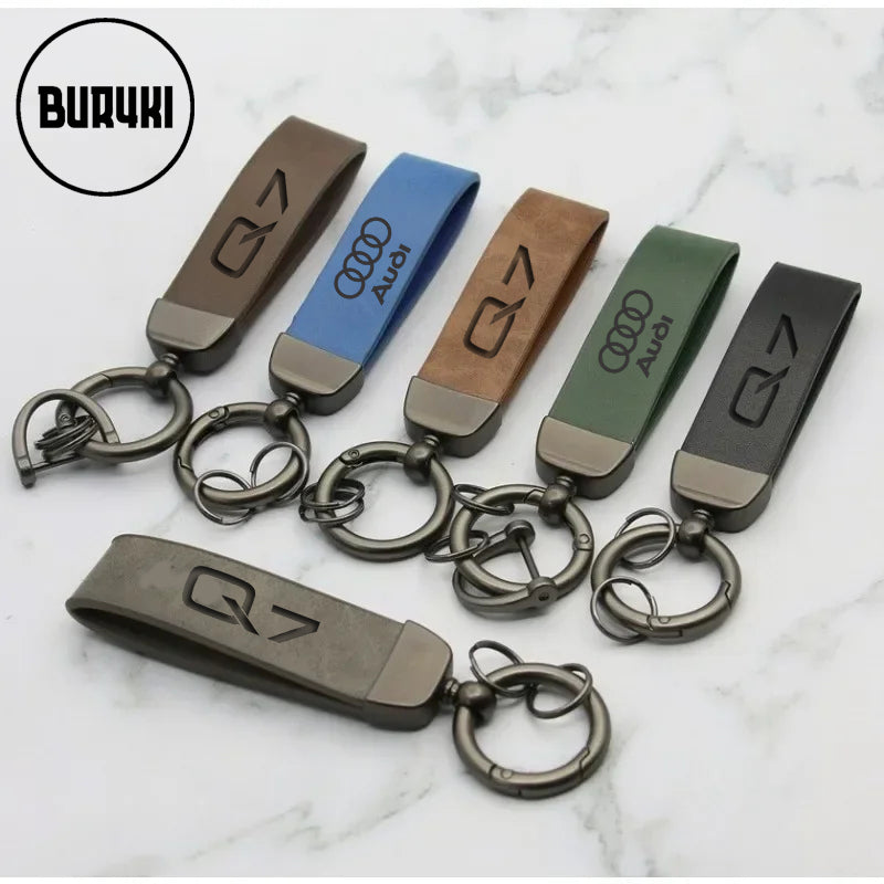 Audi Q7 Leather Keychain