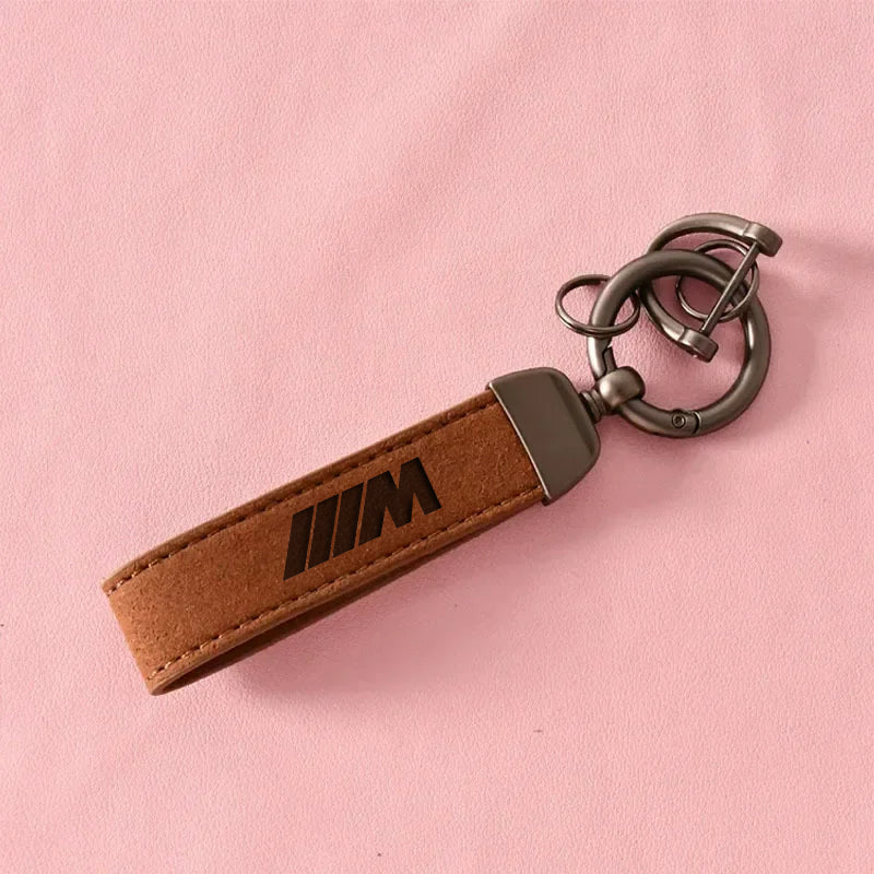 BMW M Power Leather Keychain