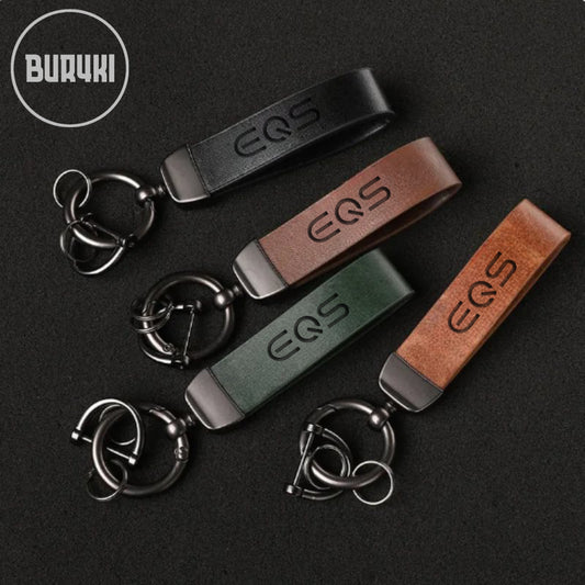 Mercedes-Benz EQS Leather Keychain