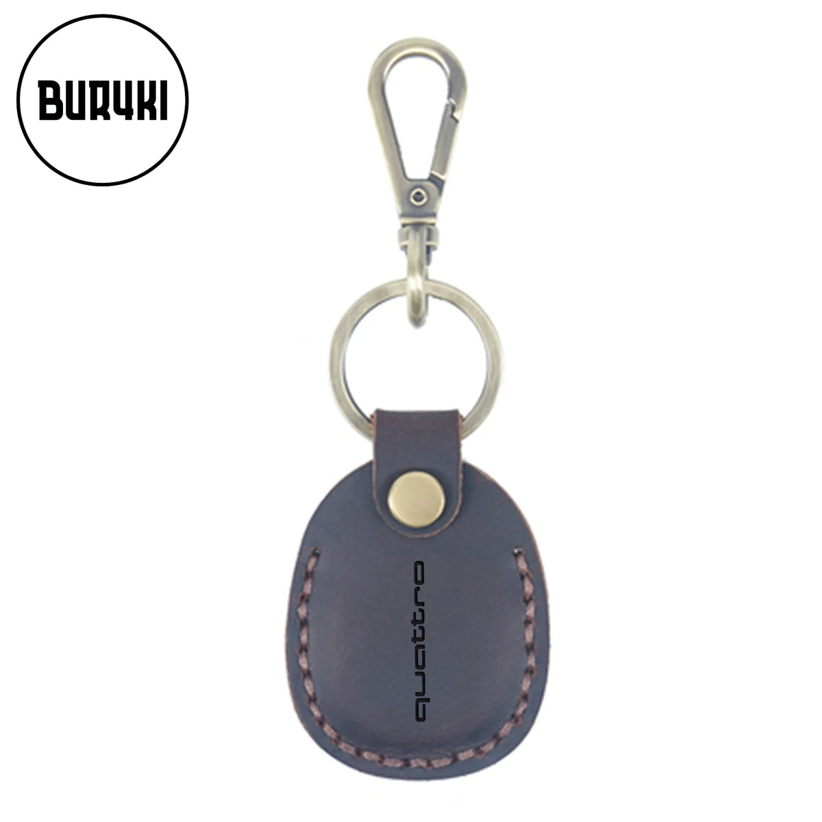 Audi Quattro Leather Keychain
