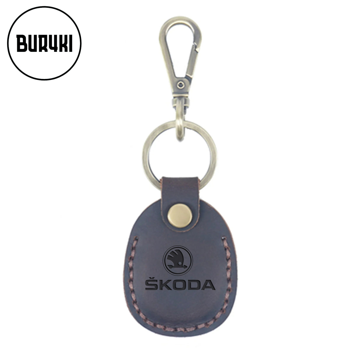 Škoda Leather Keychain