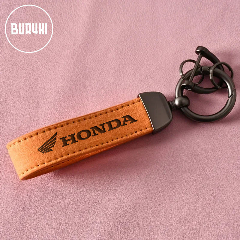Honda Leather Keychain
