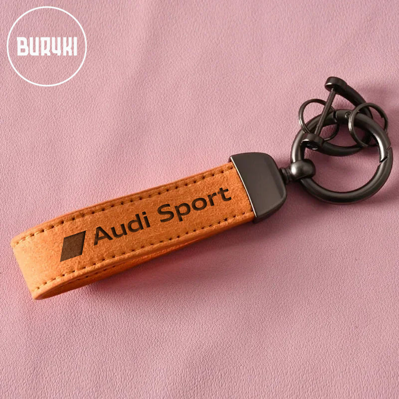 Audi Sport Leather Keychain