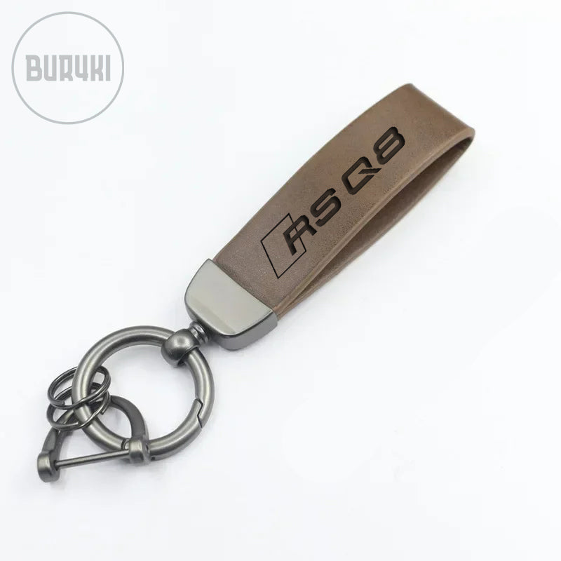 Audi RSQ8 Leather Keychain