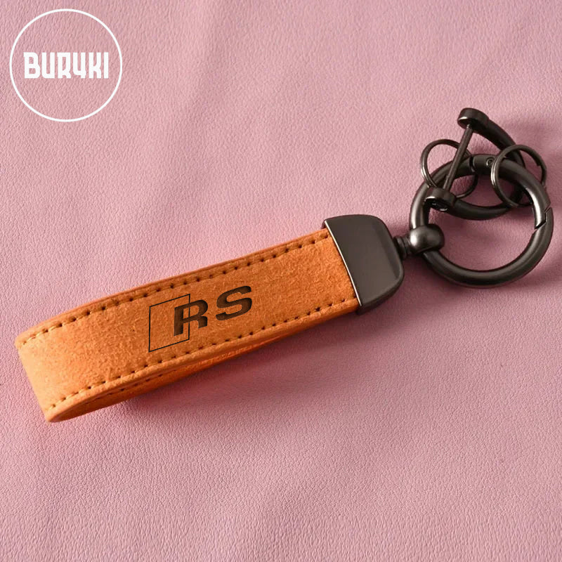 Audi RS Leather Keychain