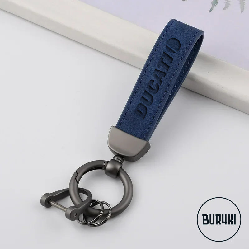Ducati Leather Keychain