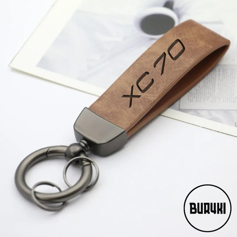Volvo XC70 Leather Keychain