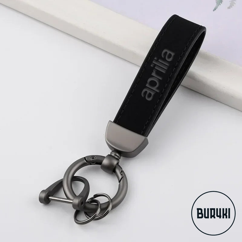 Aprilia Leather Keychain