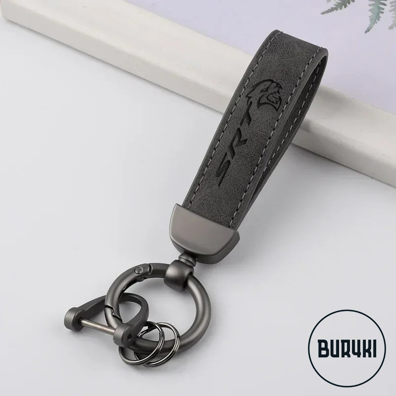 Dodge SRT Leather Keychain