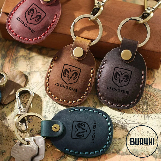 Dodge SRT Leather Keychain