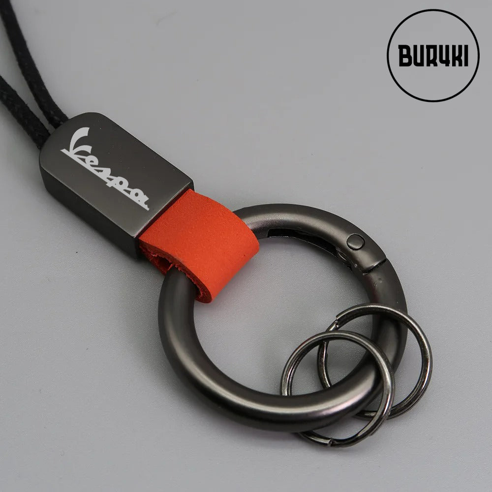 Piaggio Vespa Leather Keychain