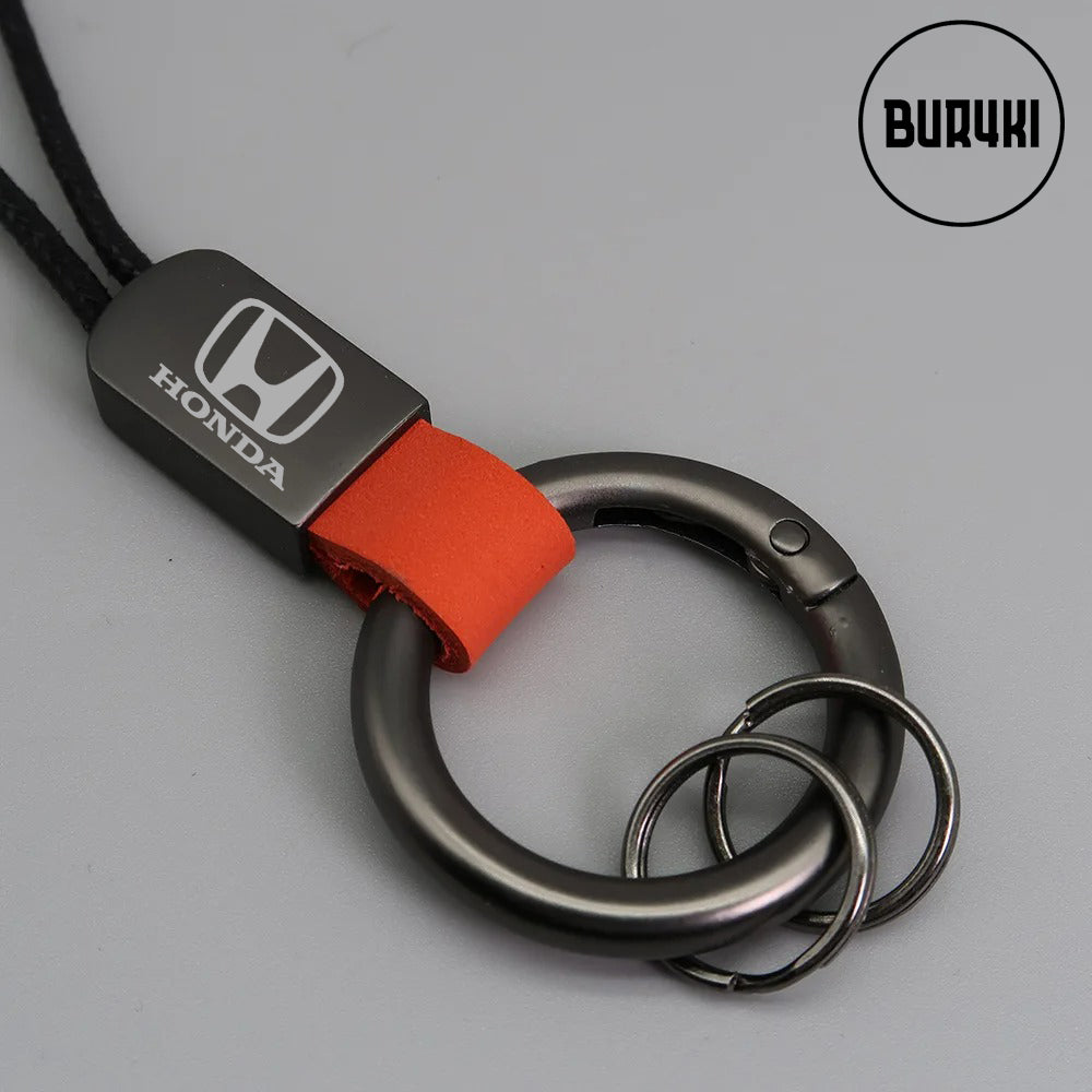 Honda Leather Keychain