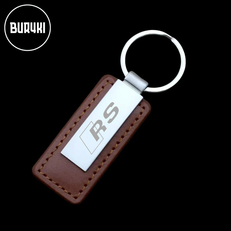 Audi RS Leather Keychain