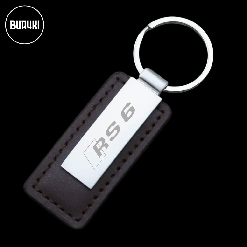 Audi RS6 Leather Keychain