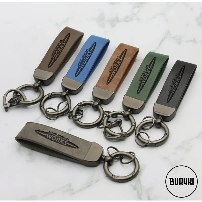 Mini John Cooper Works Leather Keychain