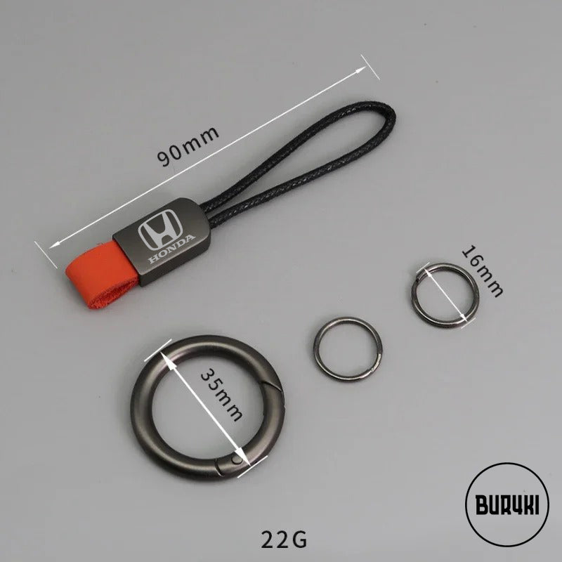Honda Leather Keychain