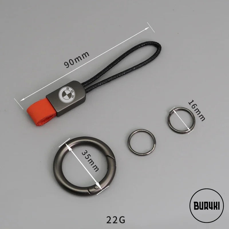 BMW Leather Keychain