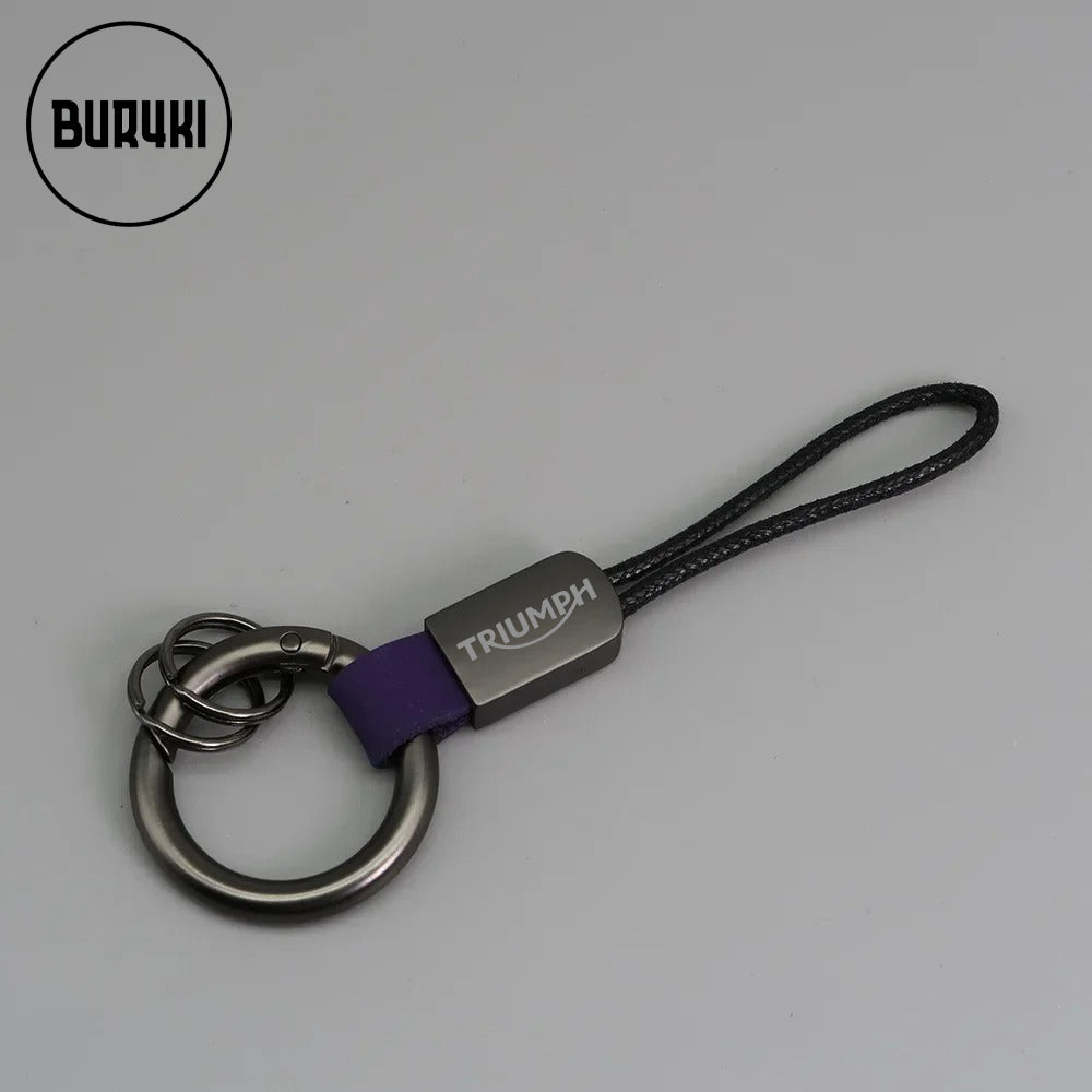 Triumph Leather Keychain