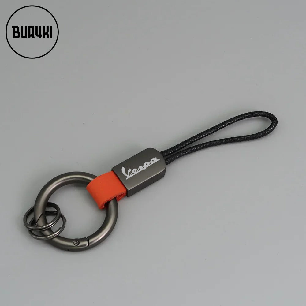 Piaggio Vespa Leather Keychain