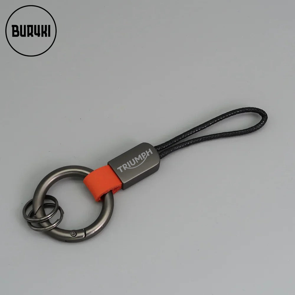 Triumph Leather Keychain