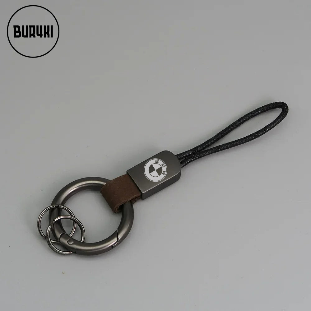 BMW Leather Keychain