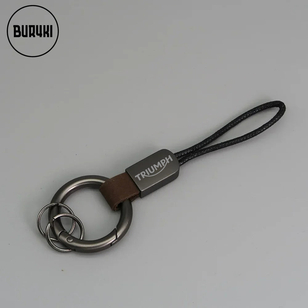 Triumph Leather Keychain