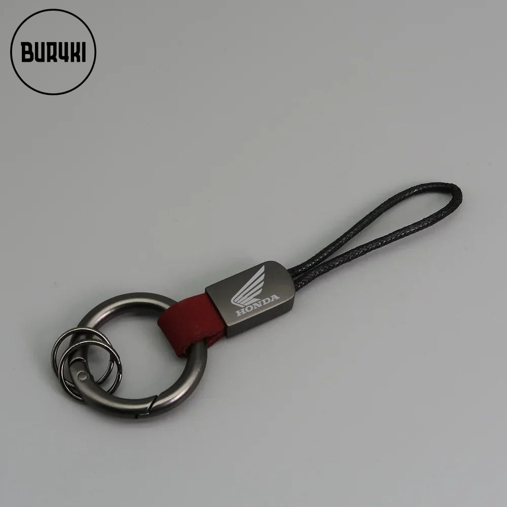 Honda Leather Keychain
