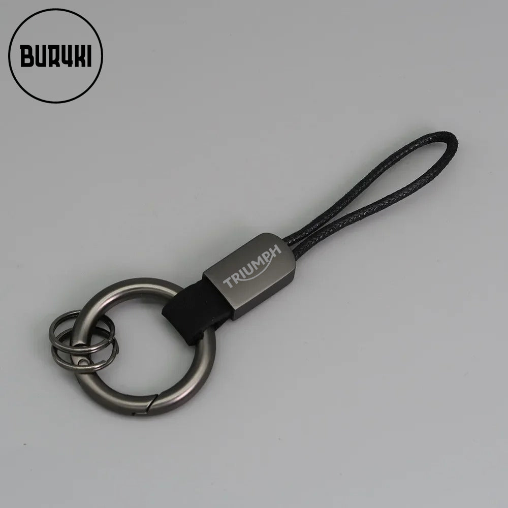 Triumph Leather Keychain