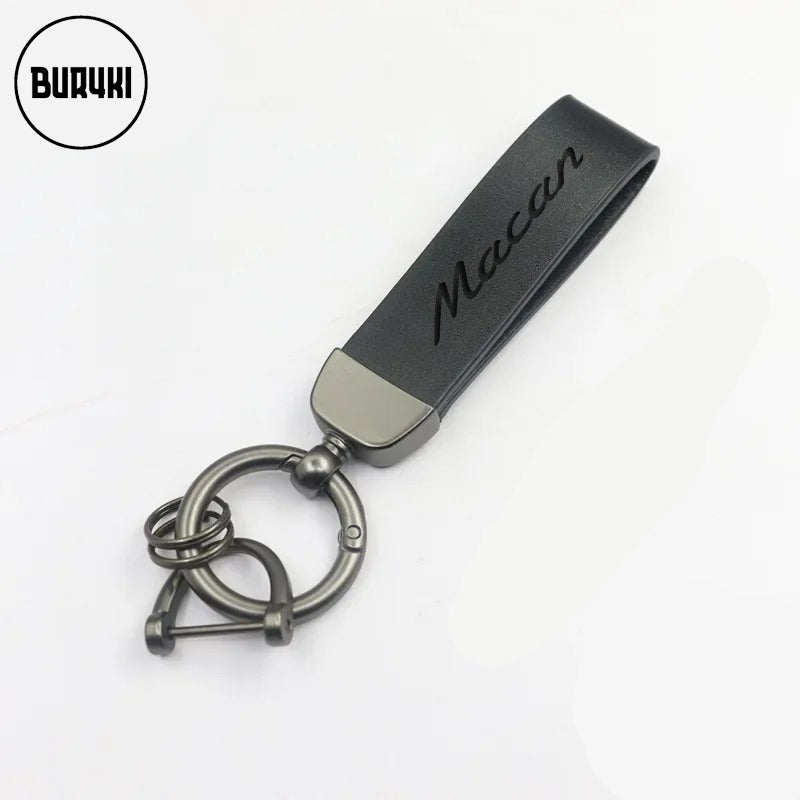 Porsche Macan Leather Keychain