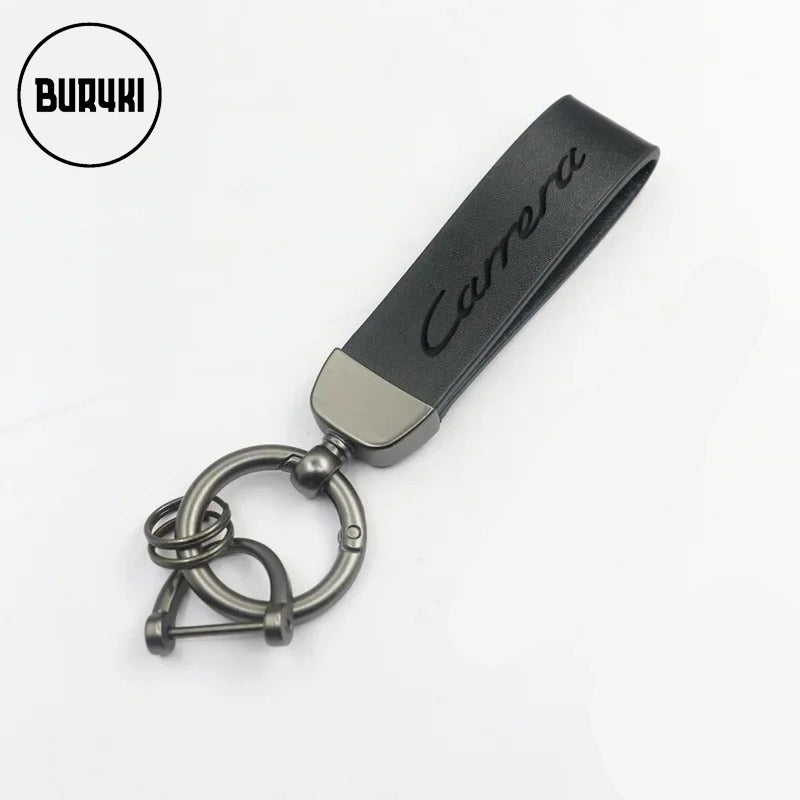 Porsche Carrera Leather Keychain