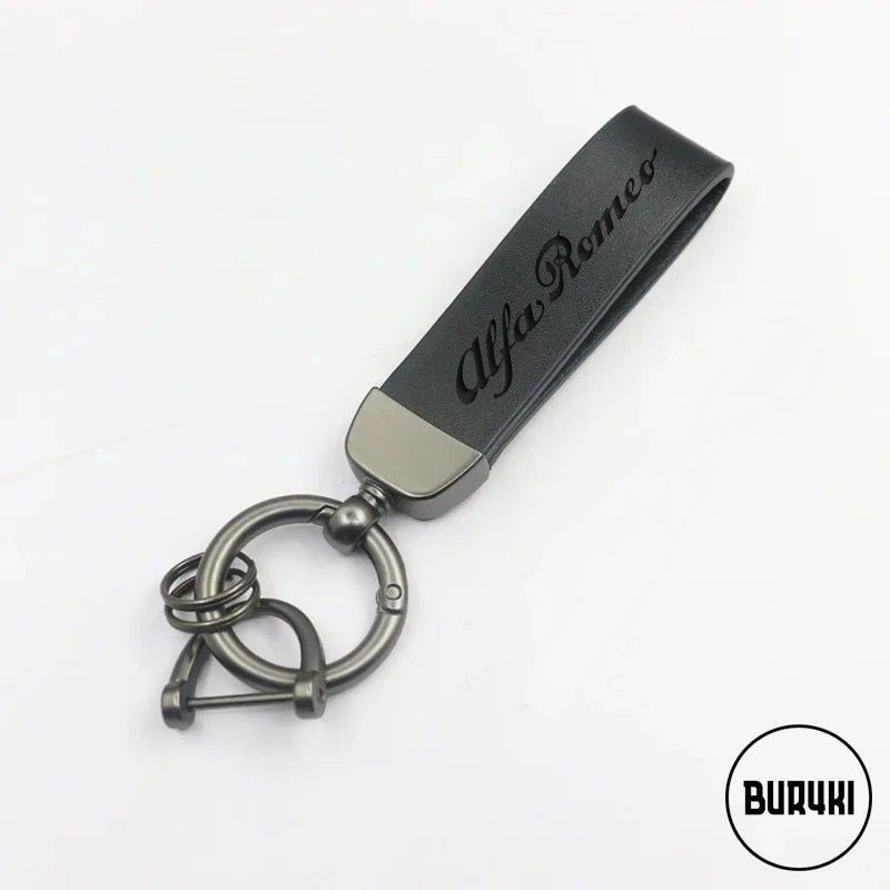 Alfa Romeo Leather Keychain