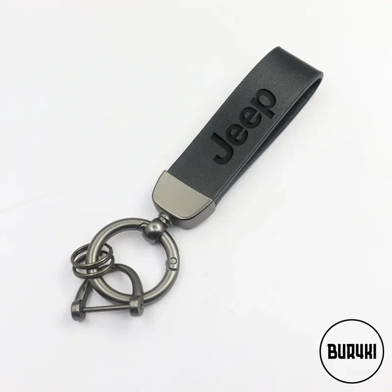 Jeep Leather Keychain