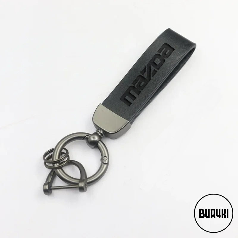 Mazda Leather Keychain