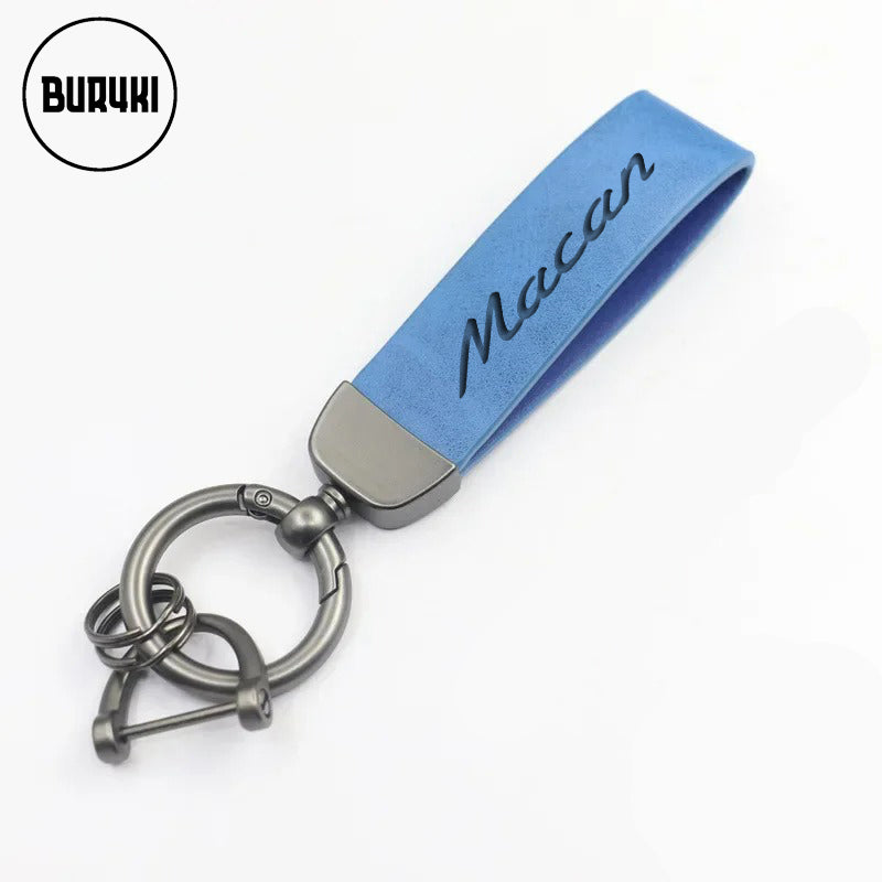 Porsche Macan Leather Keychain